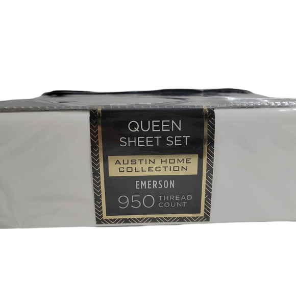 Austin Home Collection Emerson QUEEN SHEET SET 950 Thread Count New - Picture 4 of 7